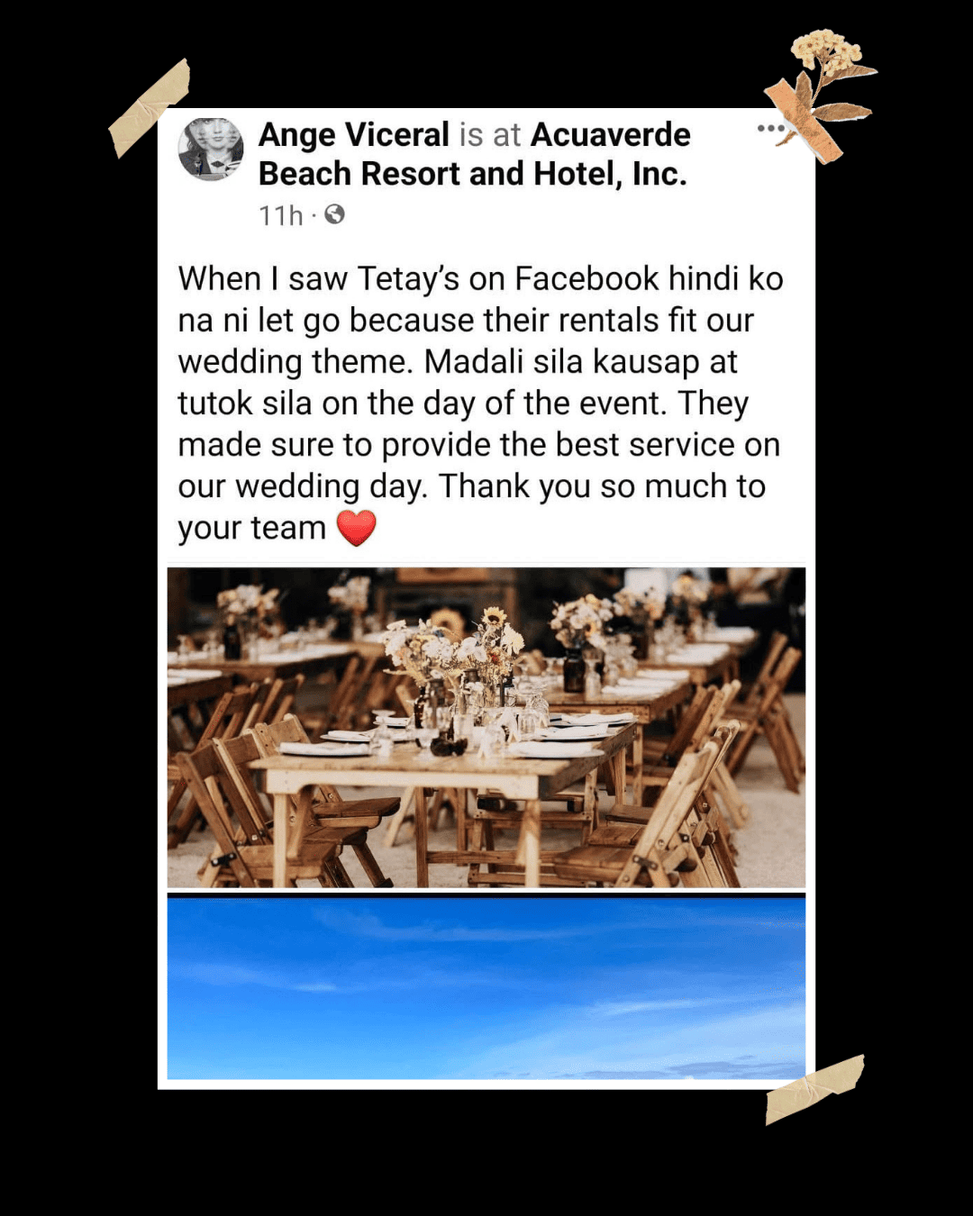 Client spotlight shared with Tetay's Rental