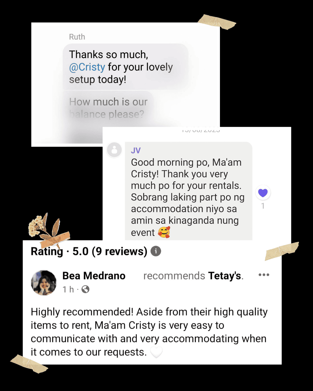 Client spotlight shared with Tetay's Rental