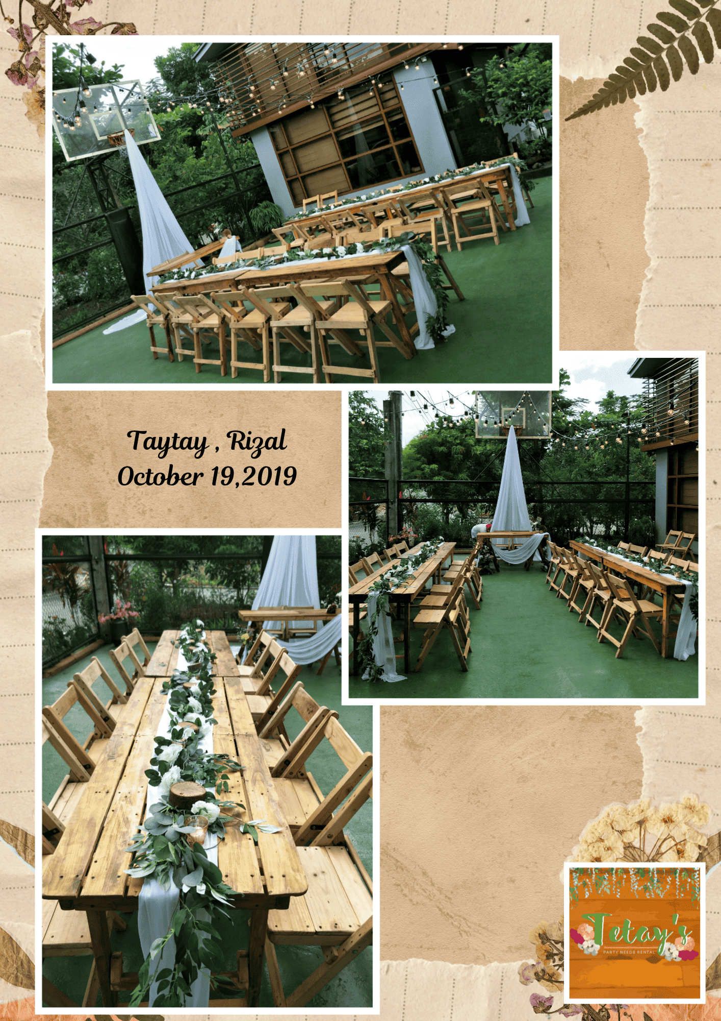 Tetay's Rental styled event setup from 2019, archive photo eleven