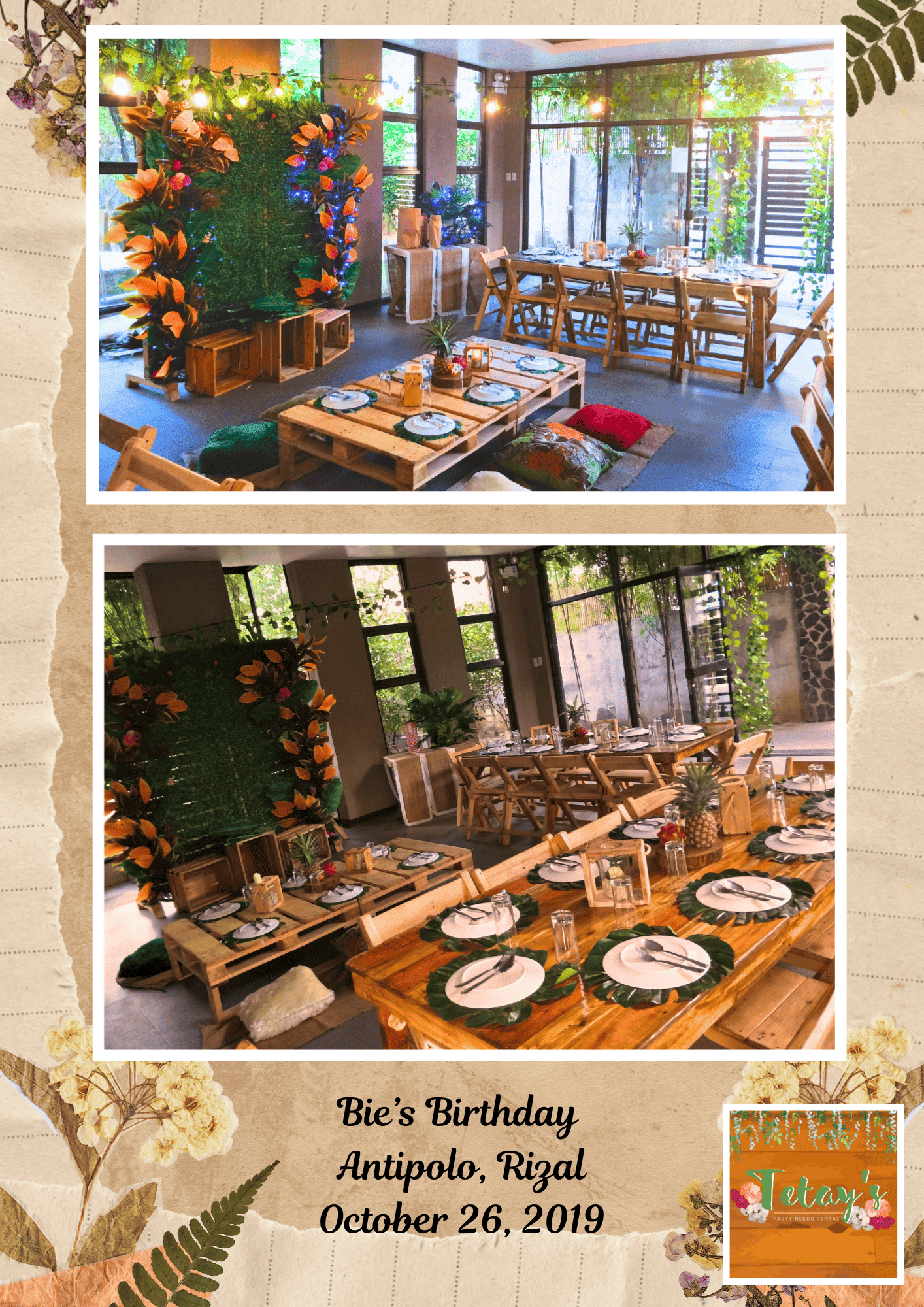Tetay's Rental styled event setup from 2019, archive photo twelve