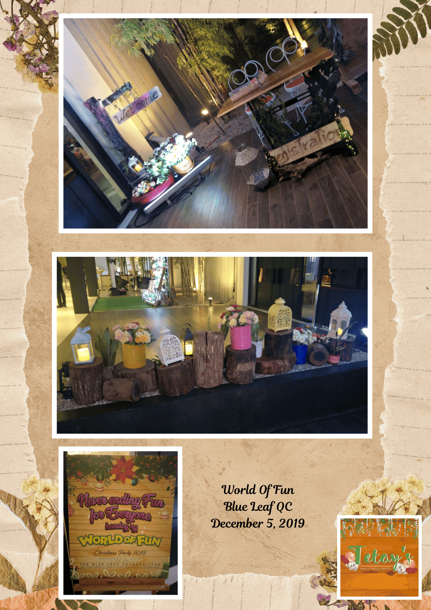 Tetay's Rental styled event setup from 2019, archive photo thirteen