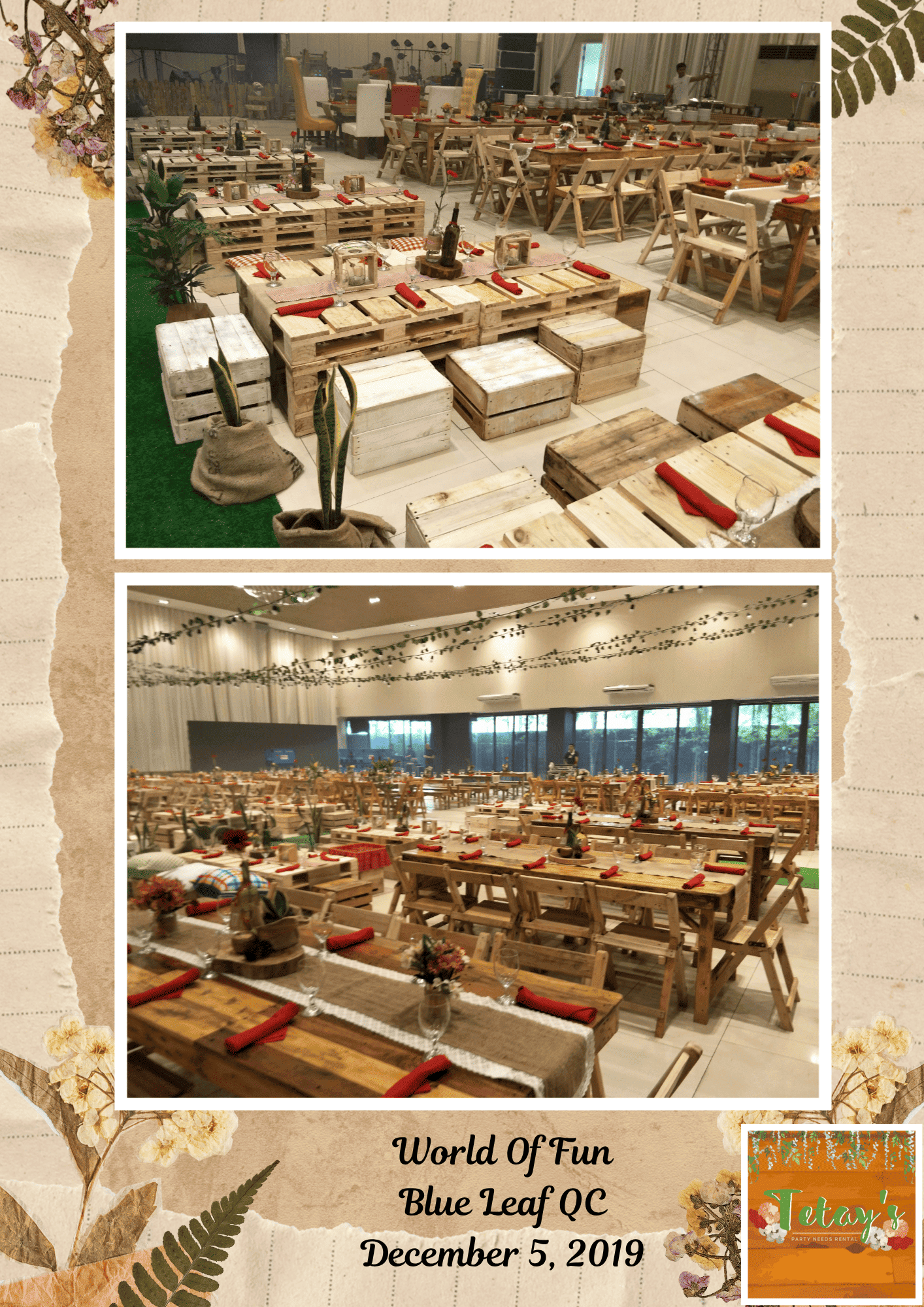 Tetay's Rental styled event setup from 2019, archive photo fifteen