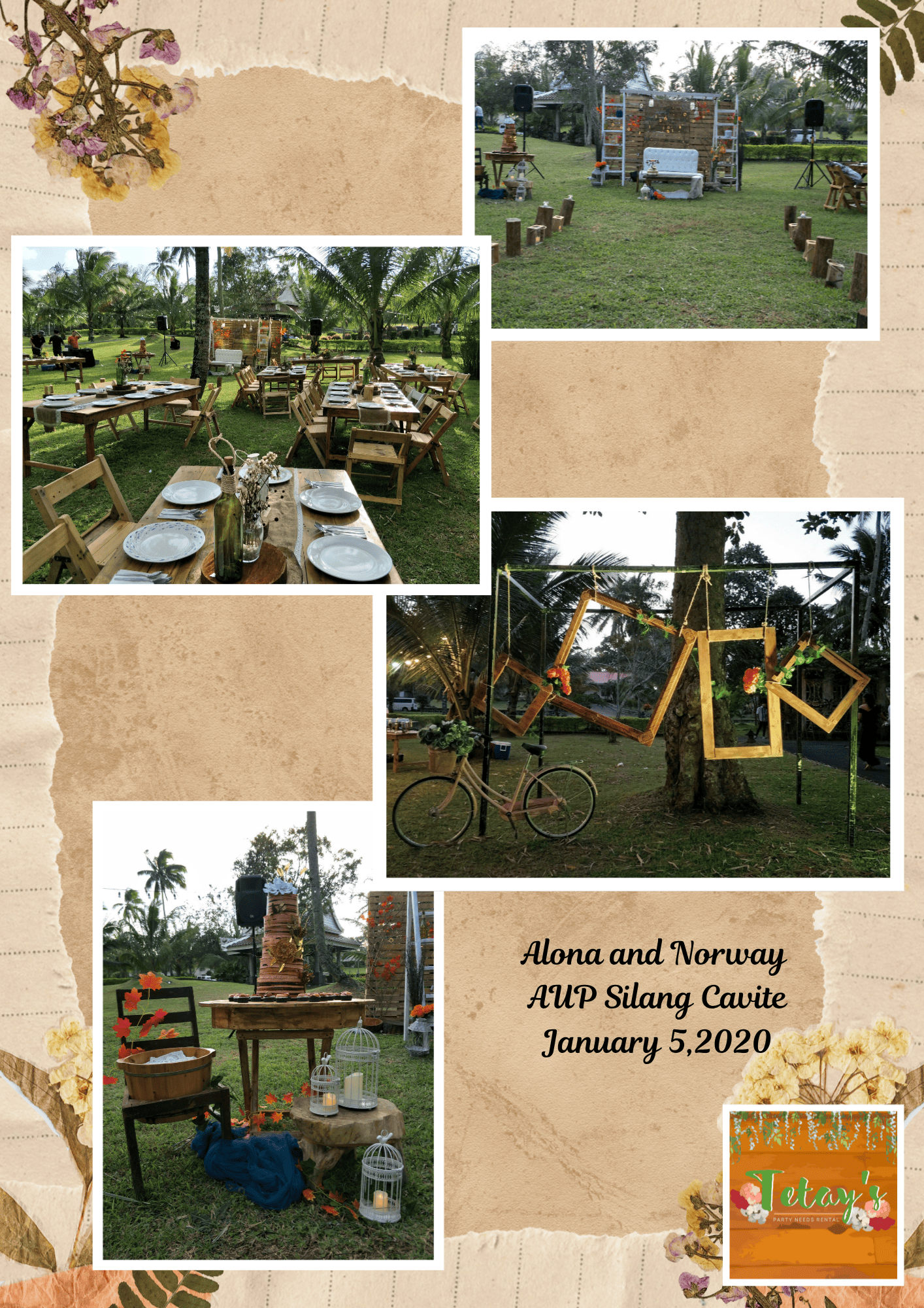 Tetay's Rental styled event setup from 2020, archive photo one