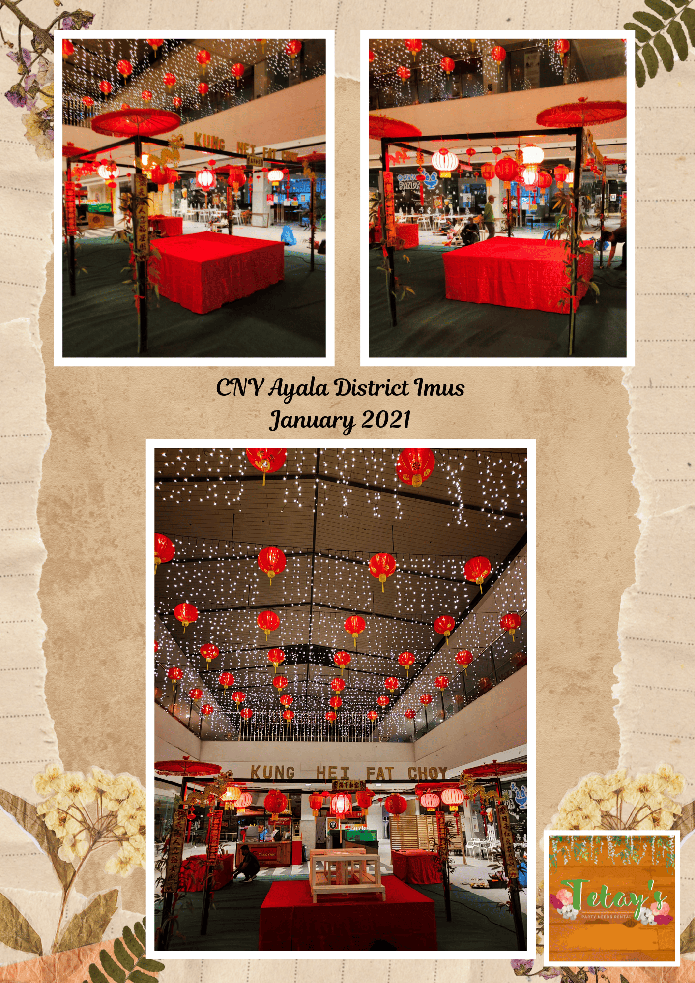 Tetay's Rental styled event setup from 2021, archive photo one