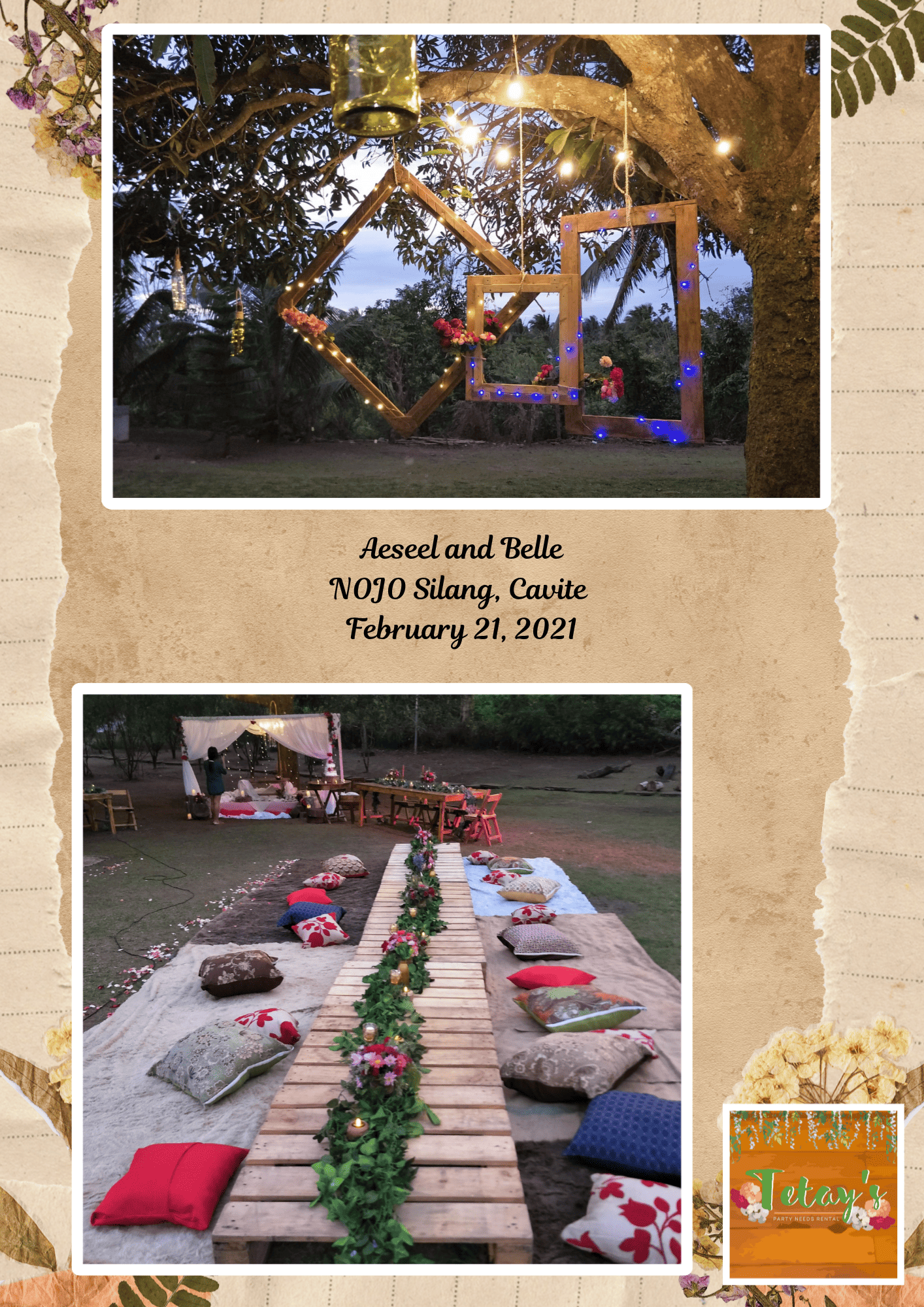 Tetay's Rental styled event setup from 2021, archive photo three
