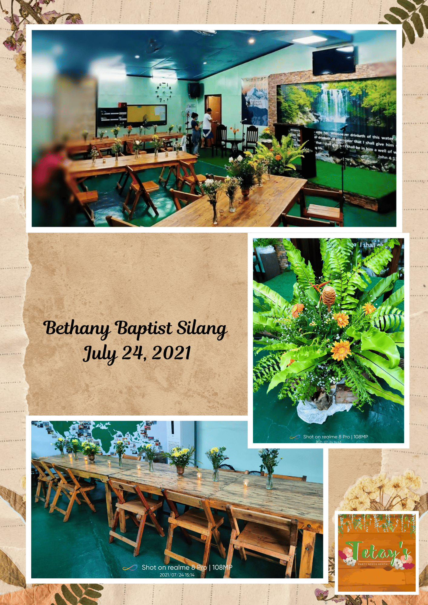 Tetay's Rental styled event setup from 2021, archive photo four