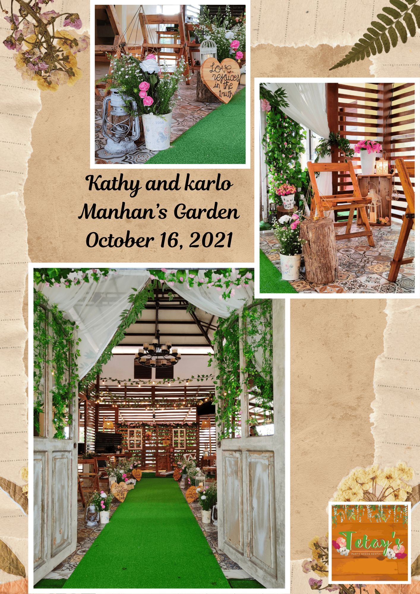 Tetay's Rental styled event setup from 2021, archive photo nine