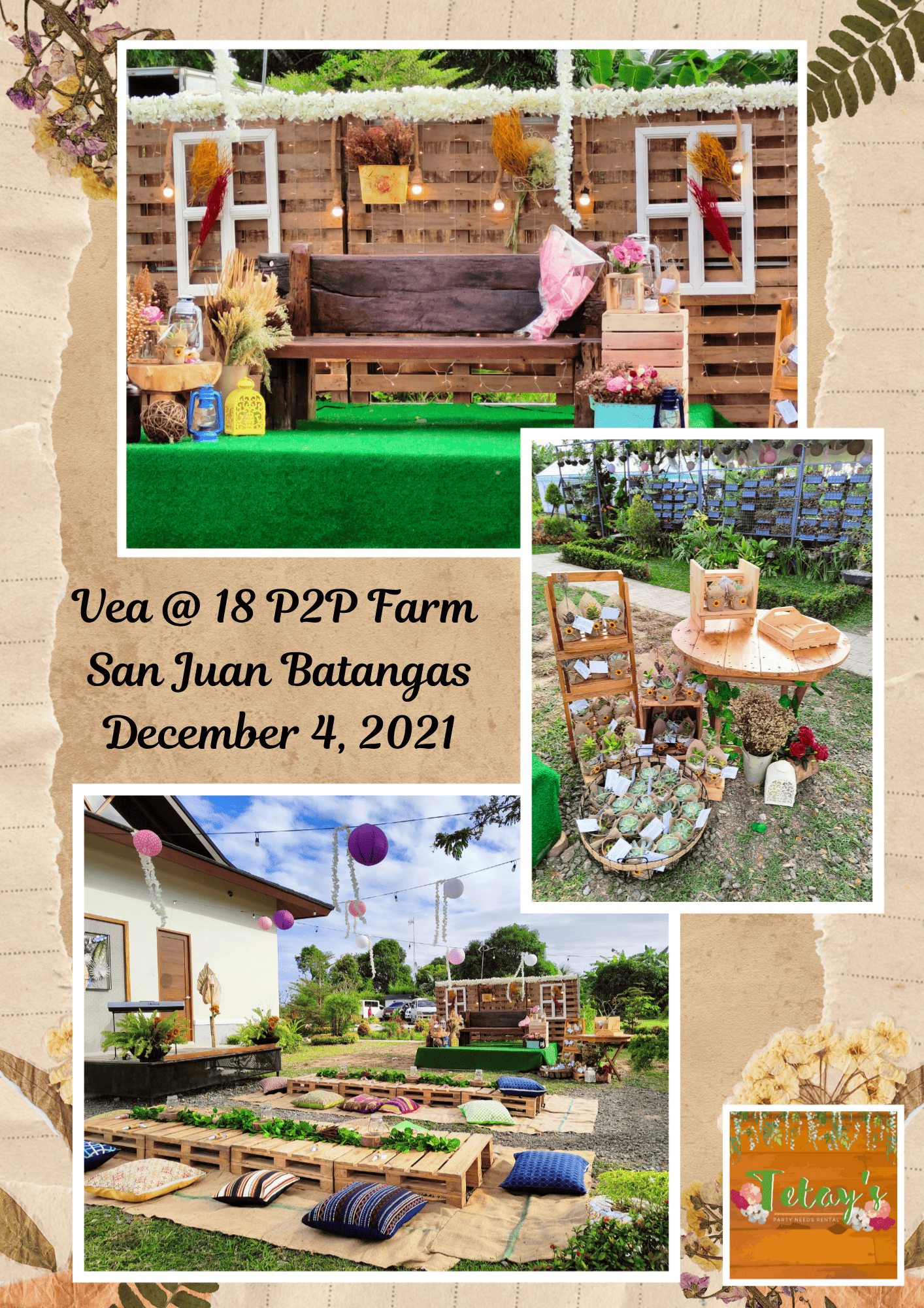 Tetay's Rental styled event setup from 2021, archive photo seventeen