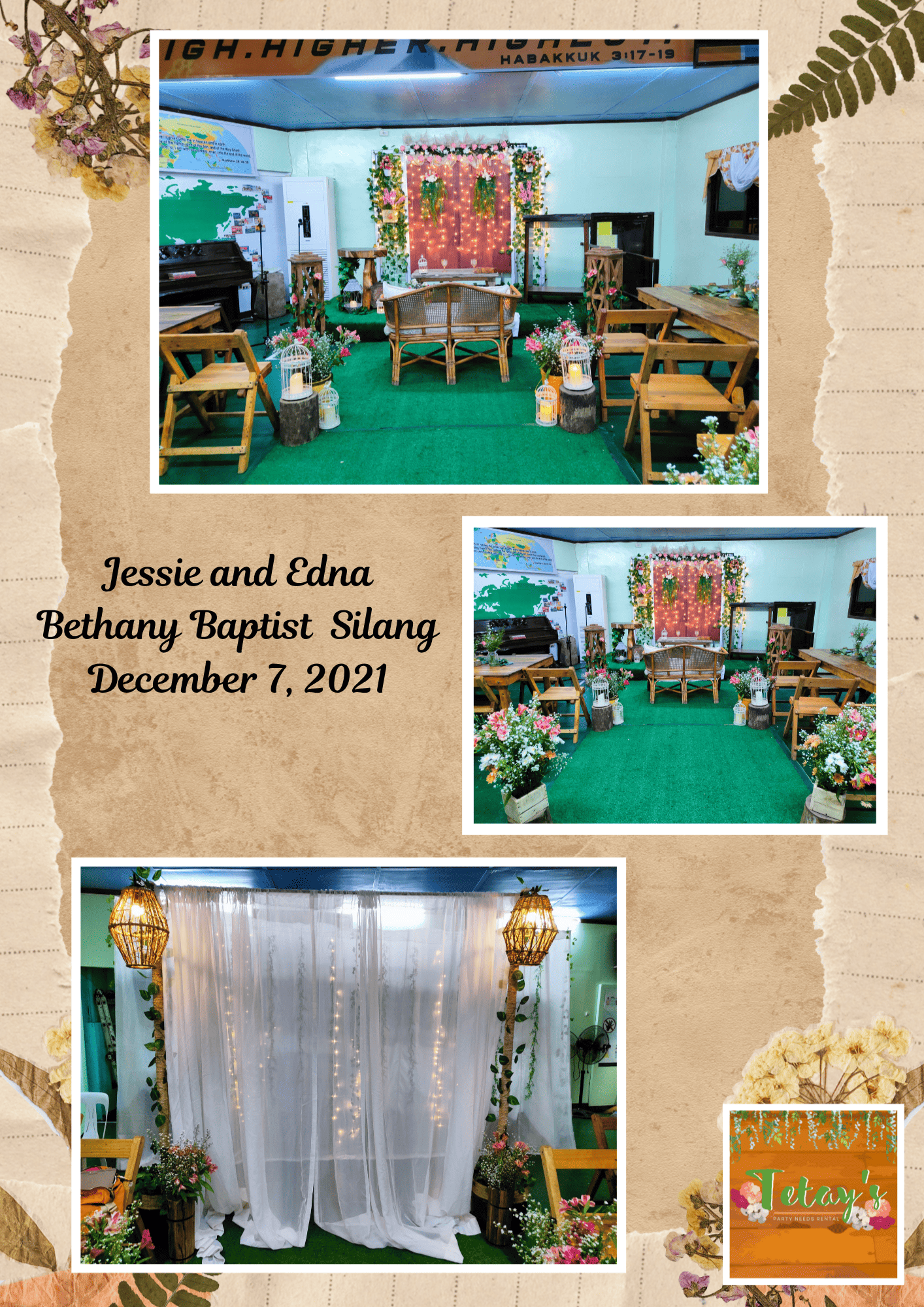 Tetay's Rental styled event setup from 2021, archive photo eighteen