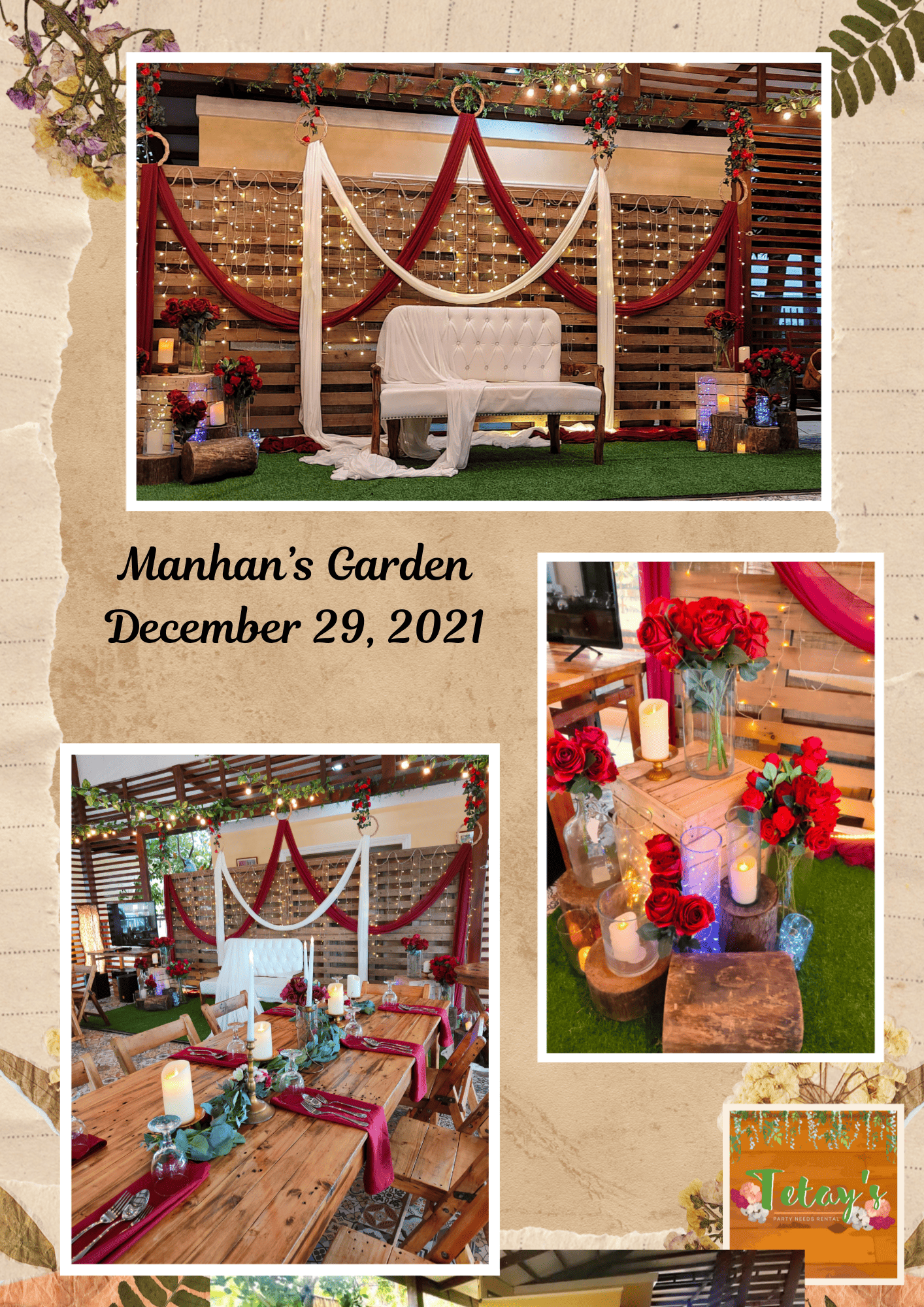 Tetay's Rental styled event setup from 2021, archive photo twenty-two