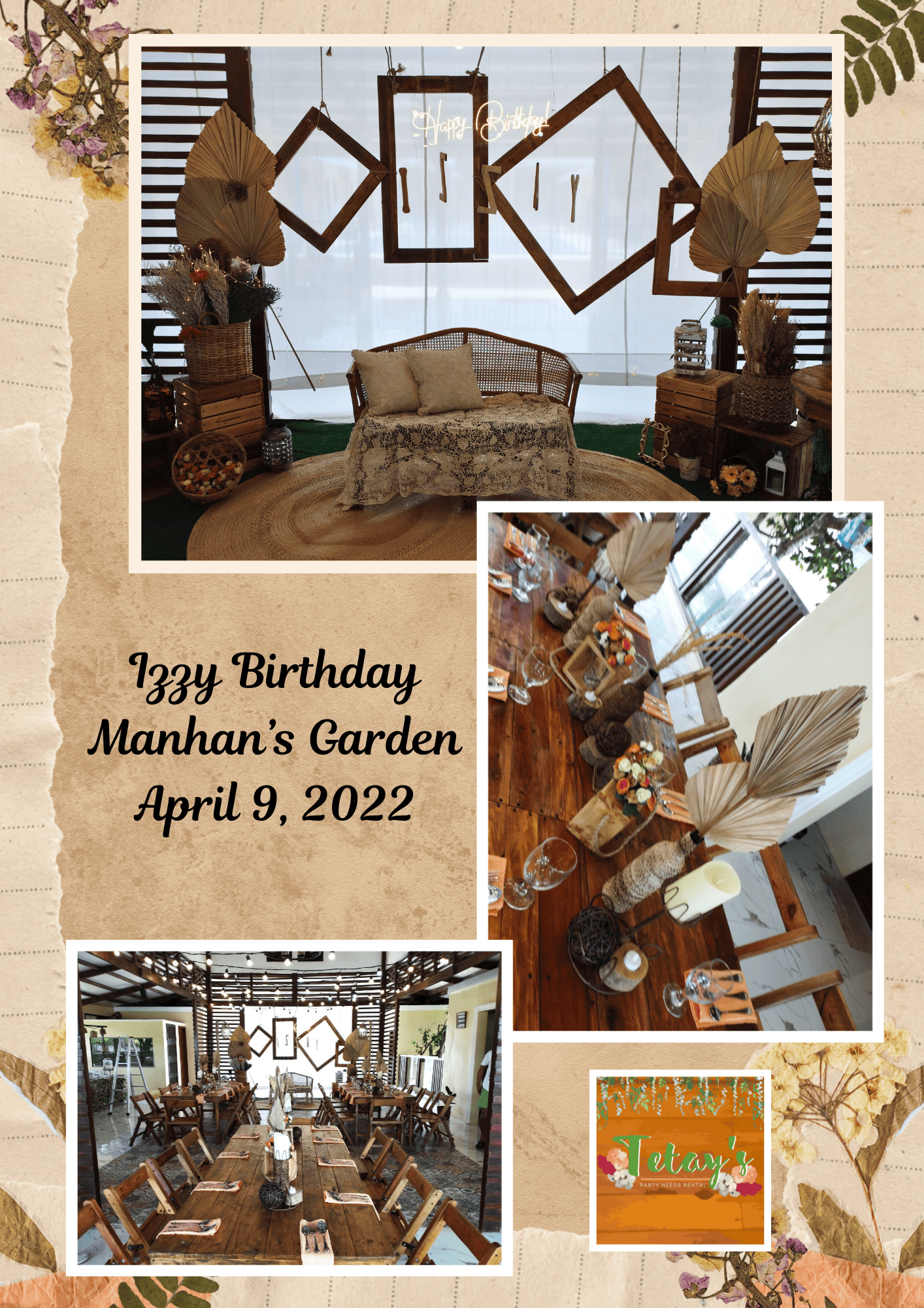 Tetay's Rental styled event setup from 2022, archive photo one