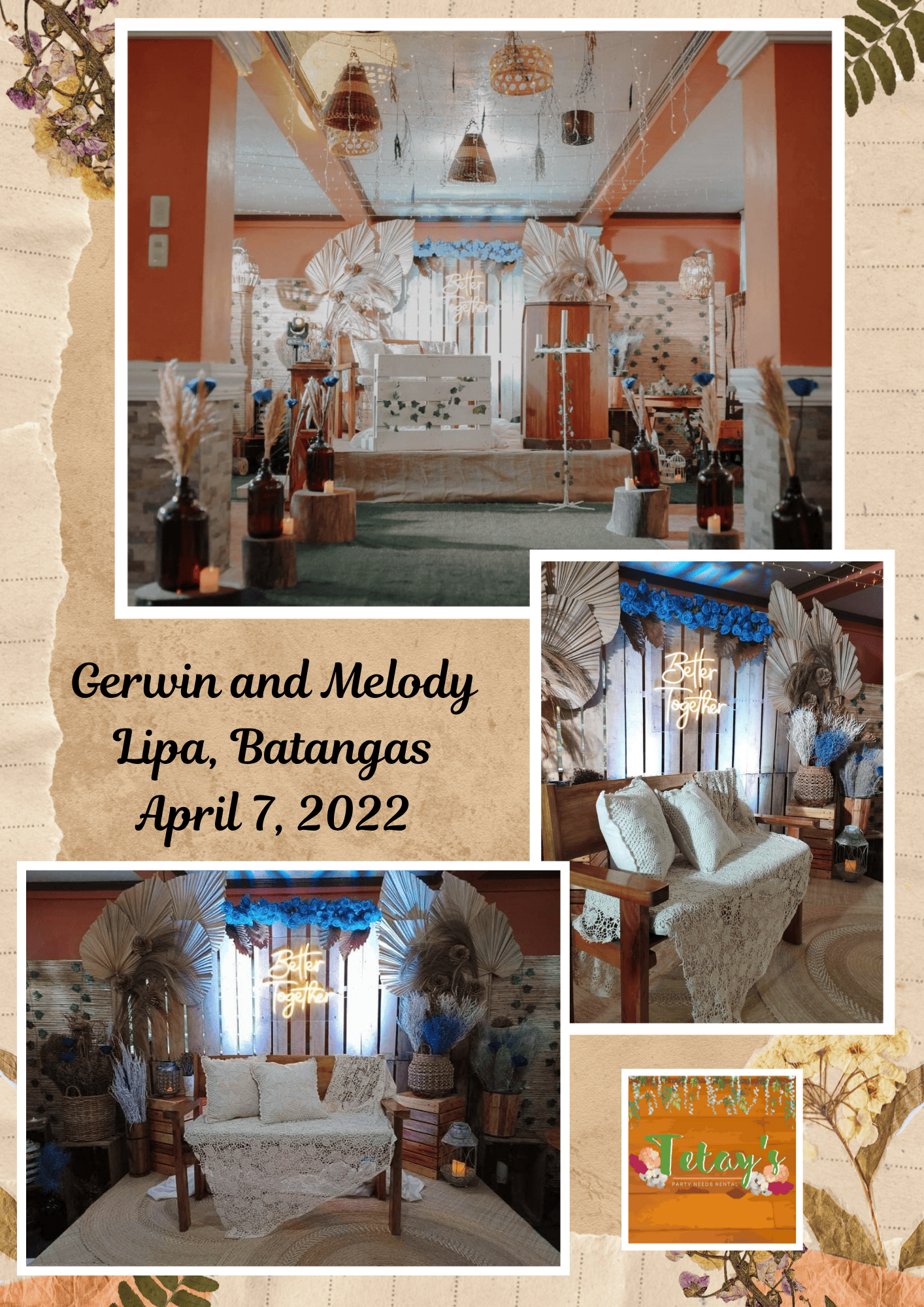 Tetay's Rental styled event setup from 2022, archive photo two