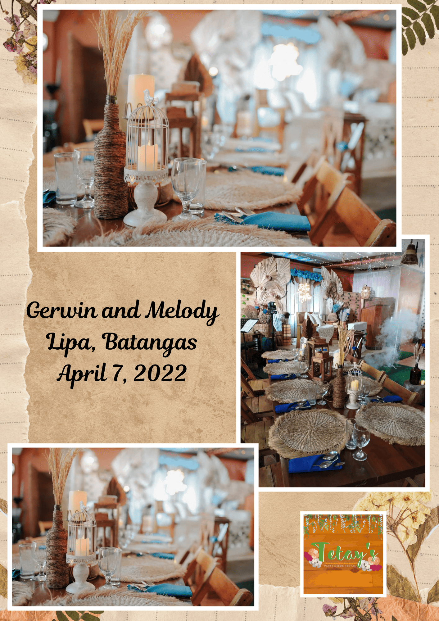 Tetay's Rental styled event setup from 2022, archive photo three
