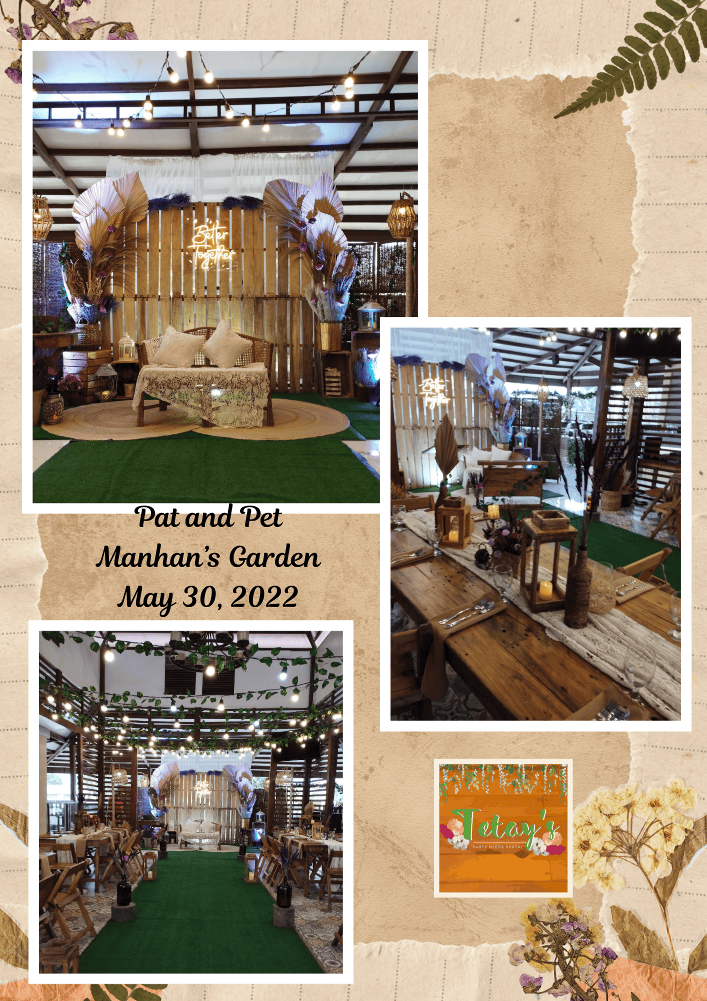 Tetay's Rental styled event setup from 2022, archive photo four