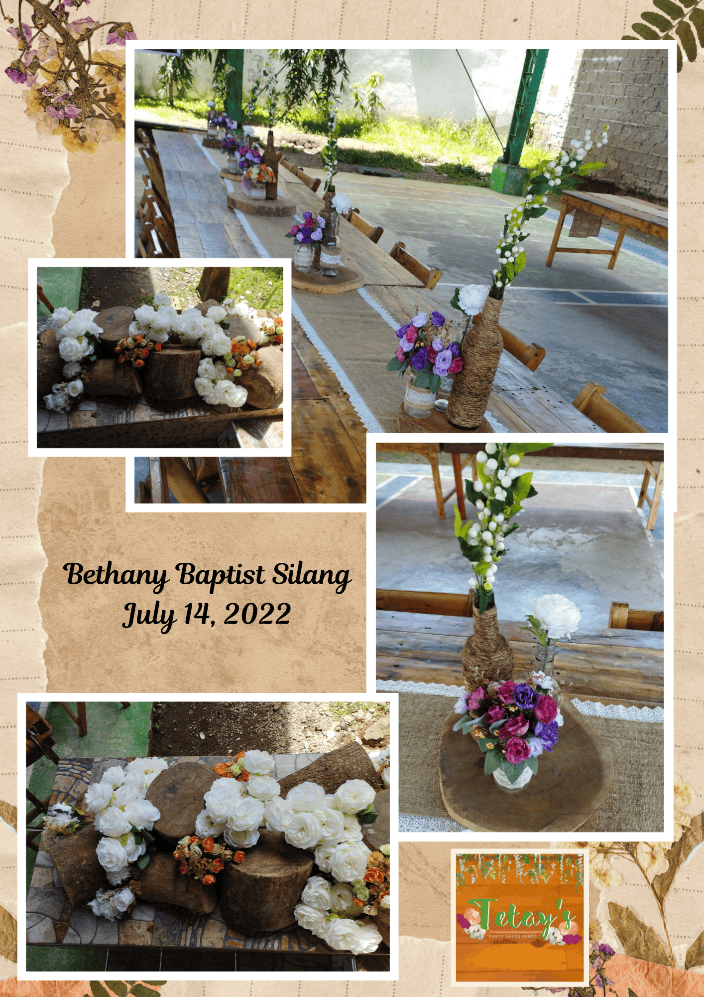 Tetay's Rental styled event setup from 2022, archive photo six