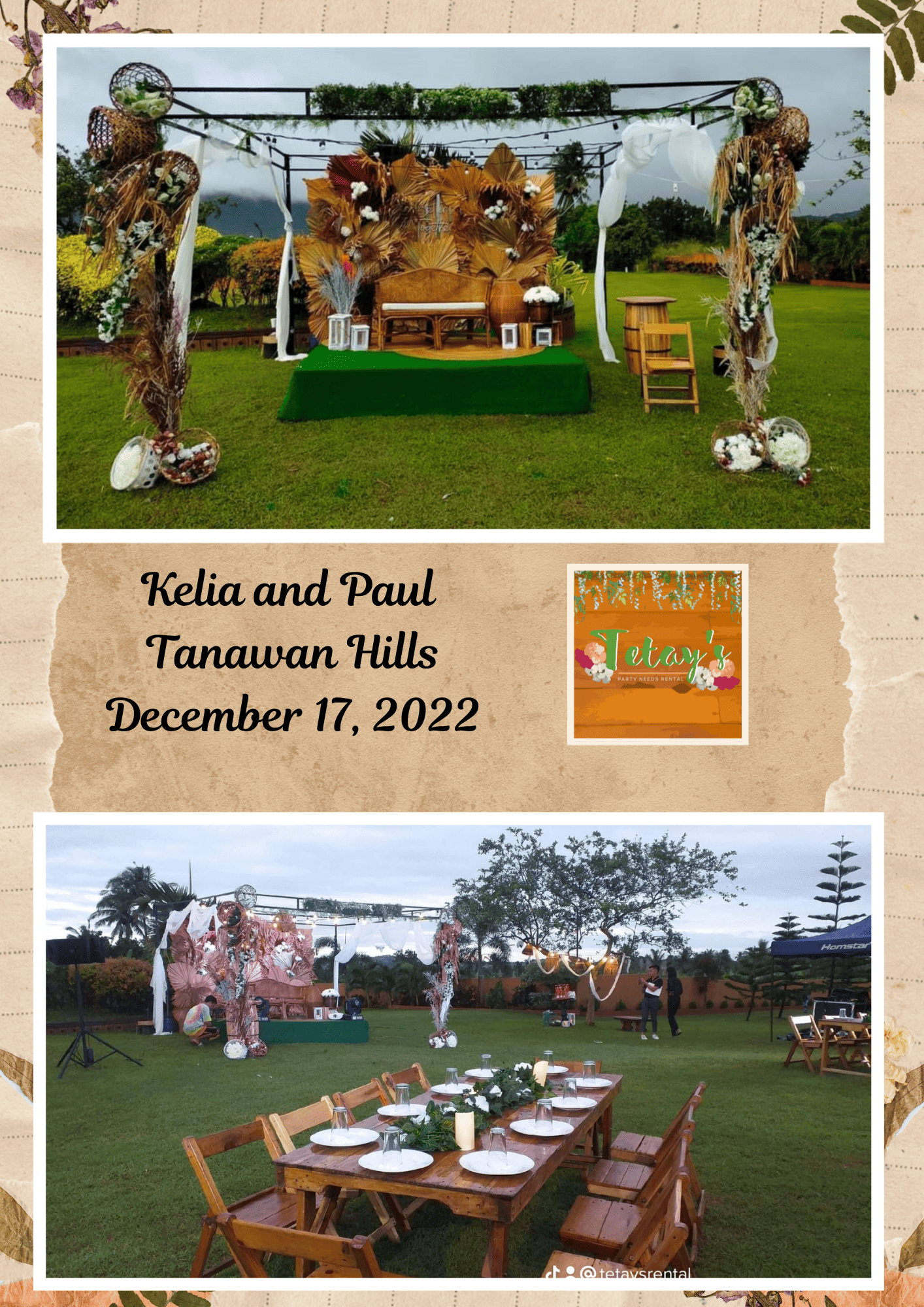 Tetay's Rental styled event setup from 2022, archive photo fifteen