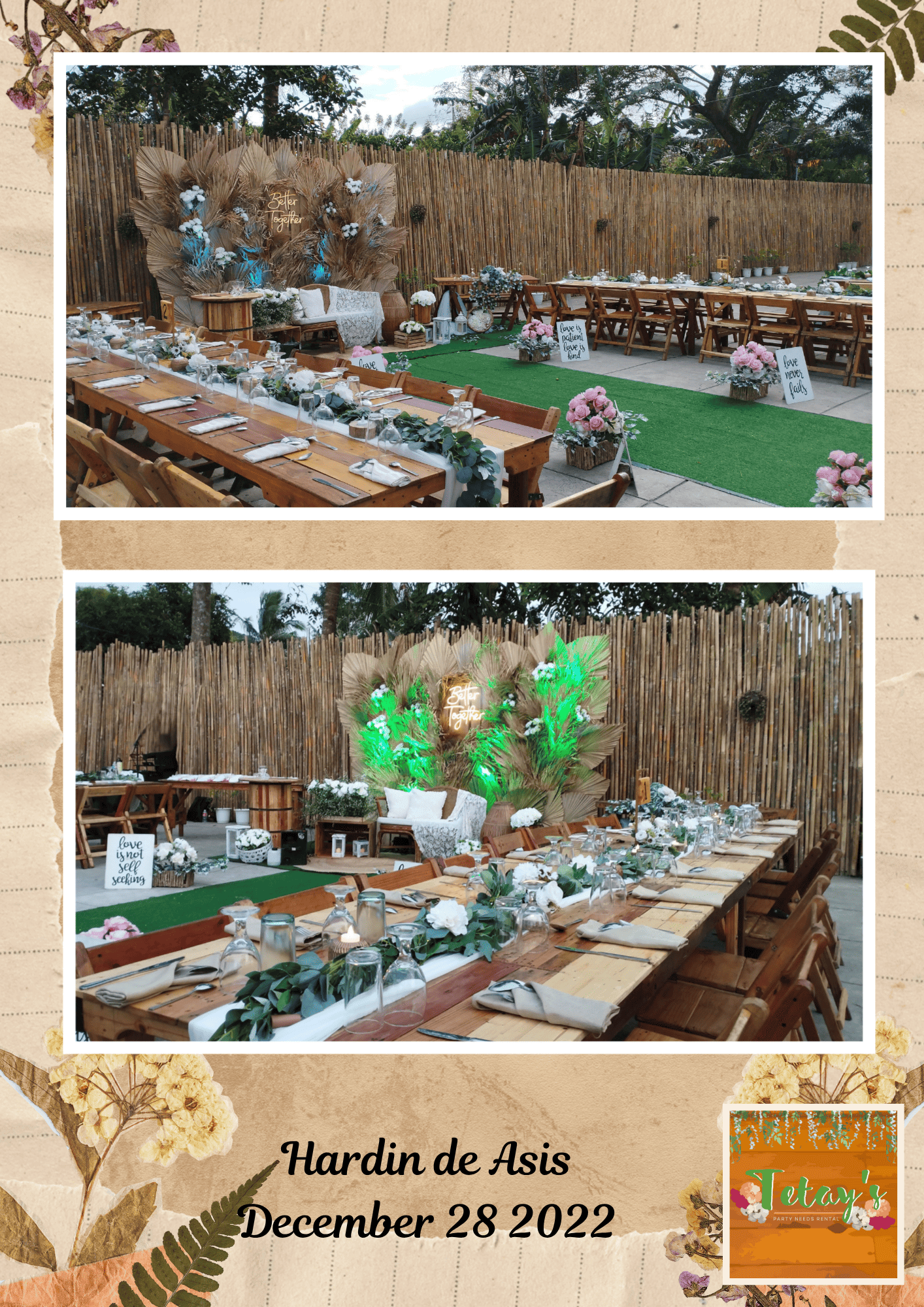 Tetay's Rental styled event setup from 2022, archive photo twenty-two