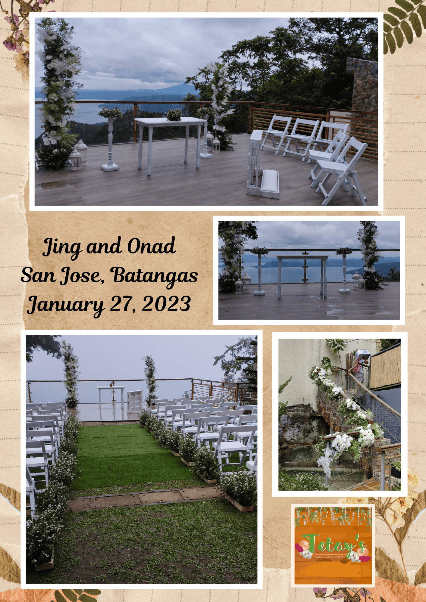 Tetay's Rental styled event setup from 2023, archive photo three