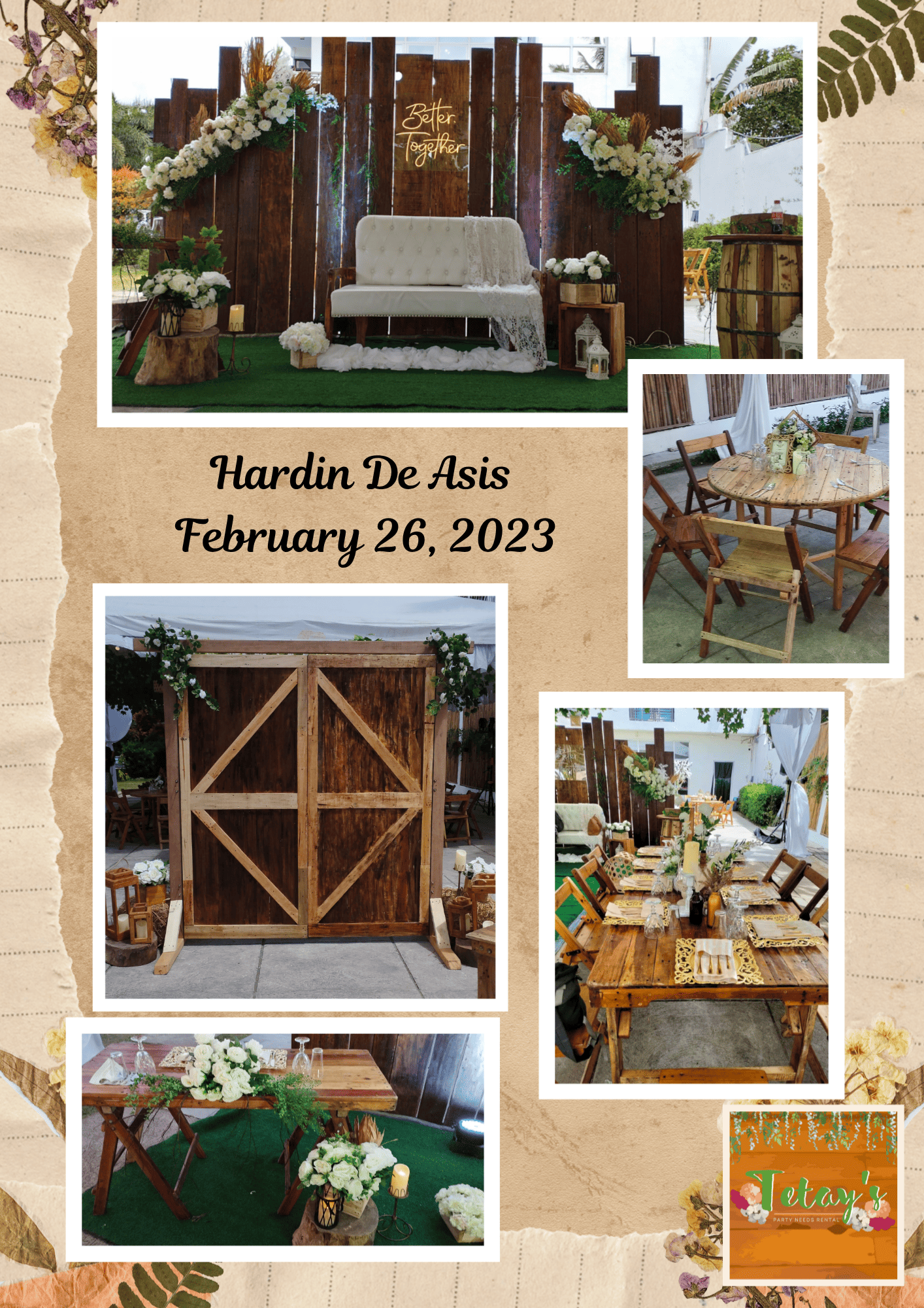 Tetay's Rental styled event setup from 2023, archive photo seven