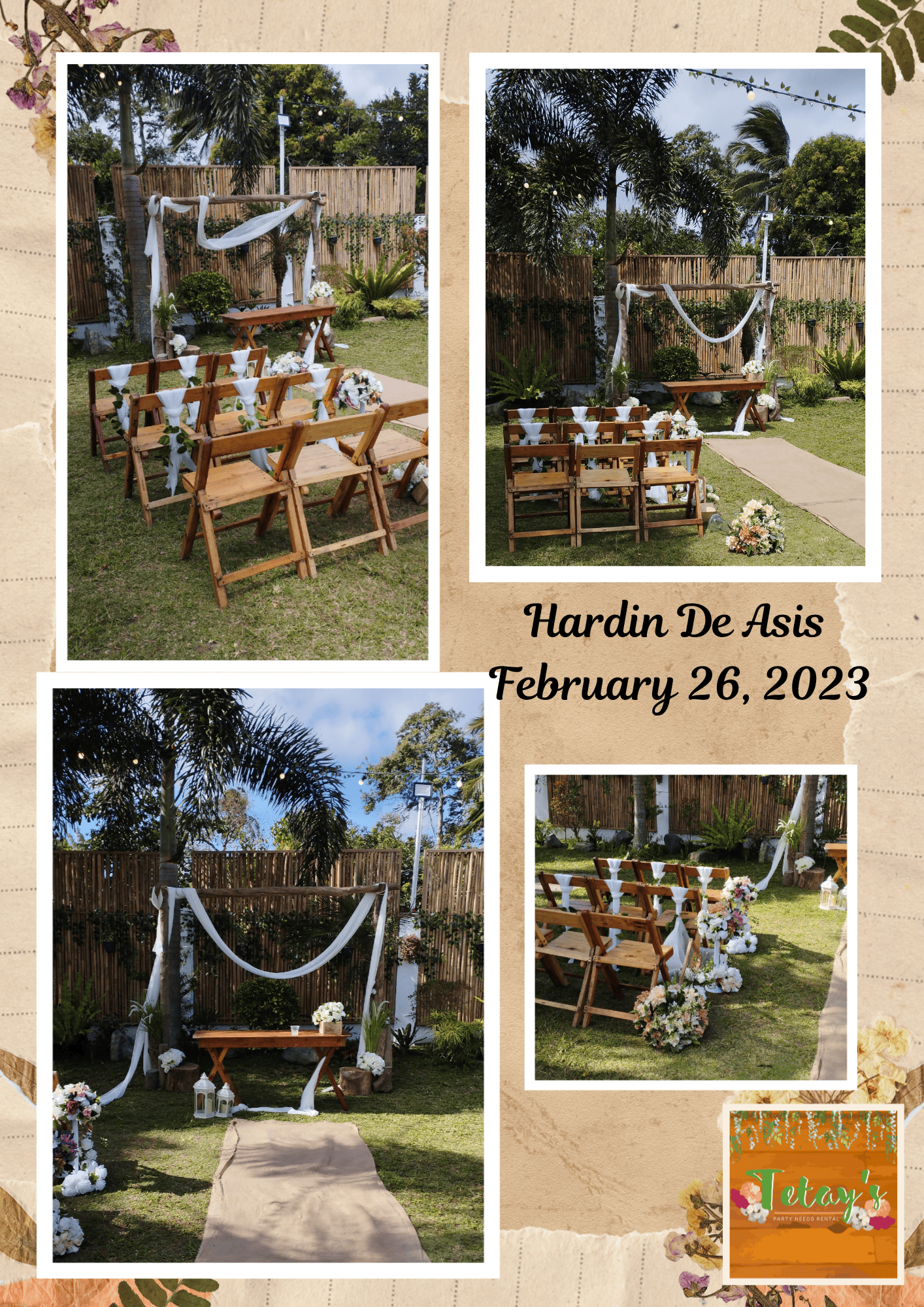 Tetay's Rental styled event setup from 2023, archive photo eight