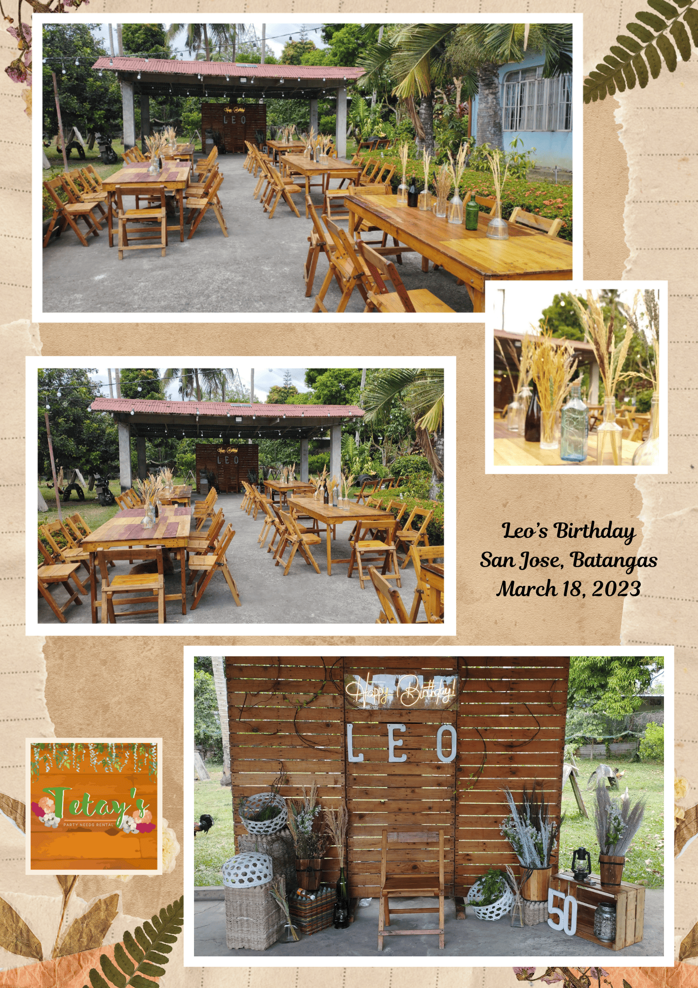Tetay's Rental styled event setup from 2023, archive photo eleven