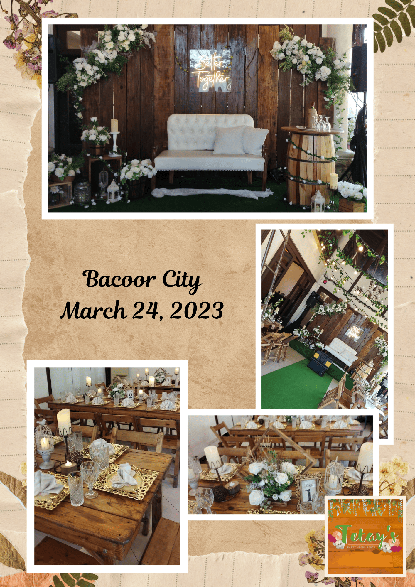 Tetay's Rental styled event setup from 2023, archive photo thirteen