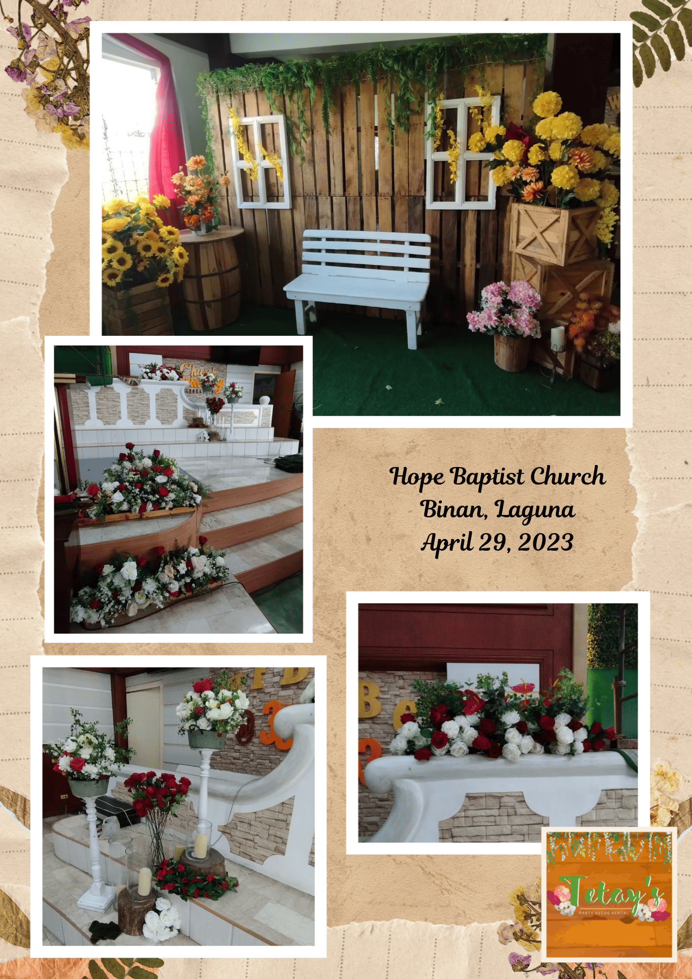 Tetay's Rental styled event setup from 2023, archive photo fourteen