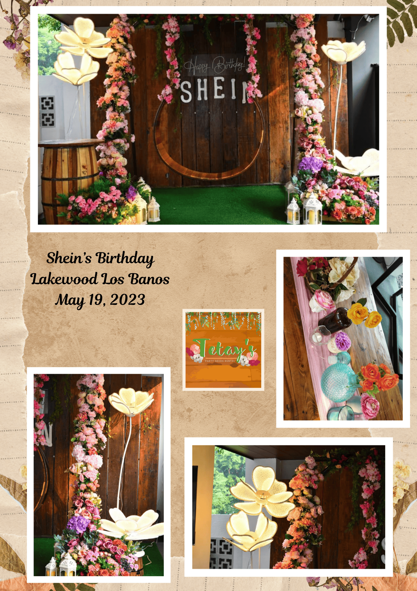 Tetay's Rental styled event setup from 2023, archive photo sixteen