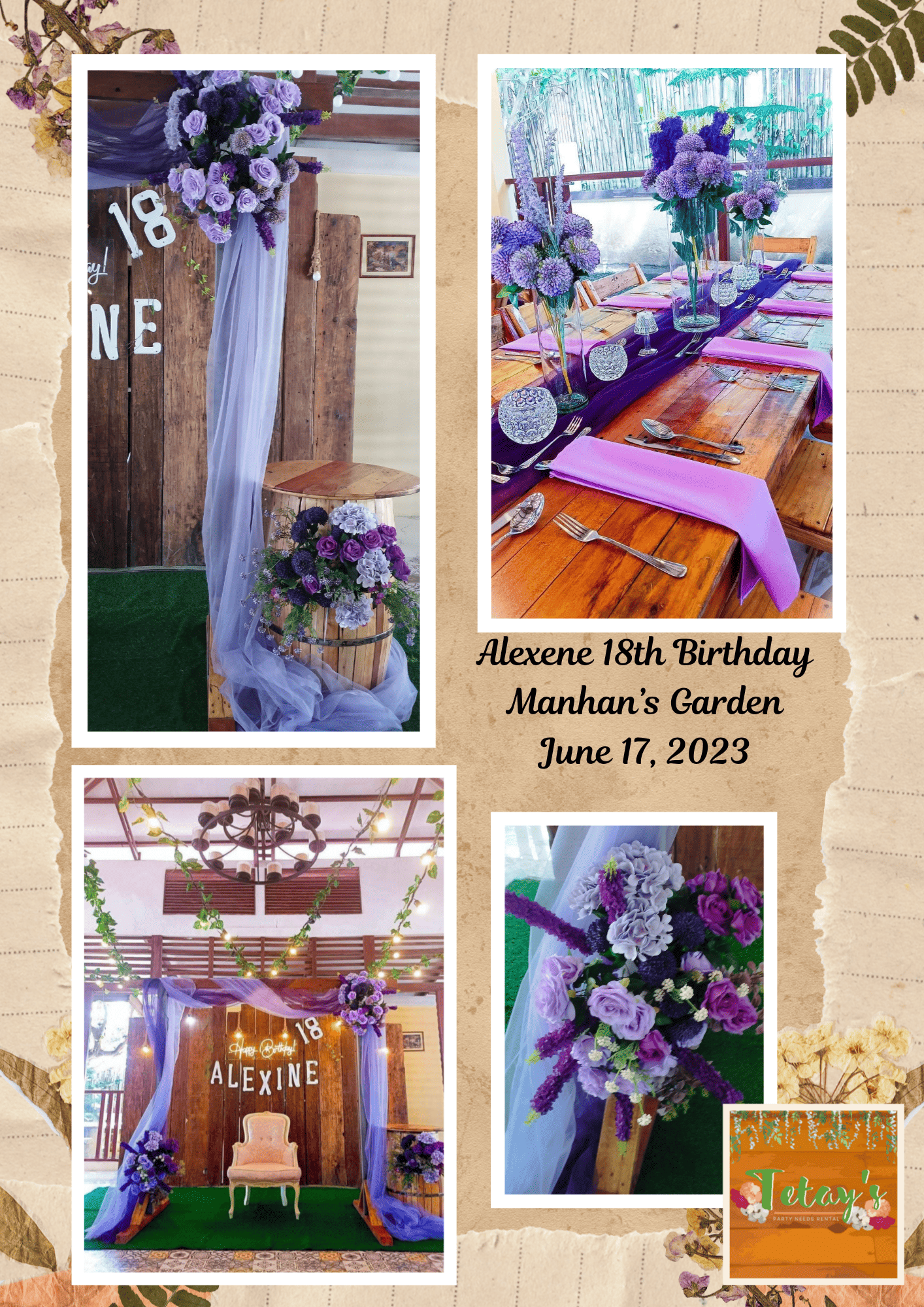 Tetay's Rental styled event setup from 2023, archive photo seventeen
