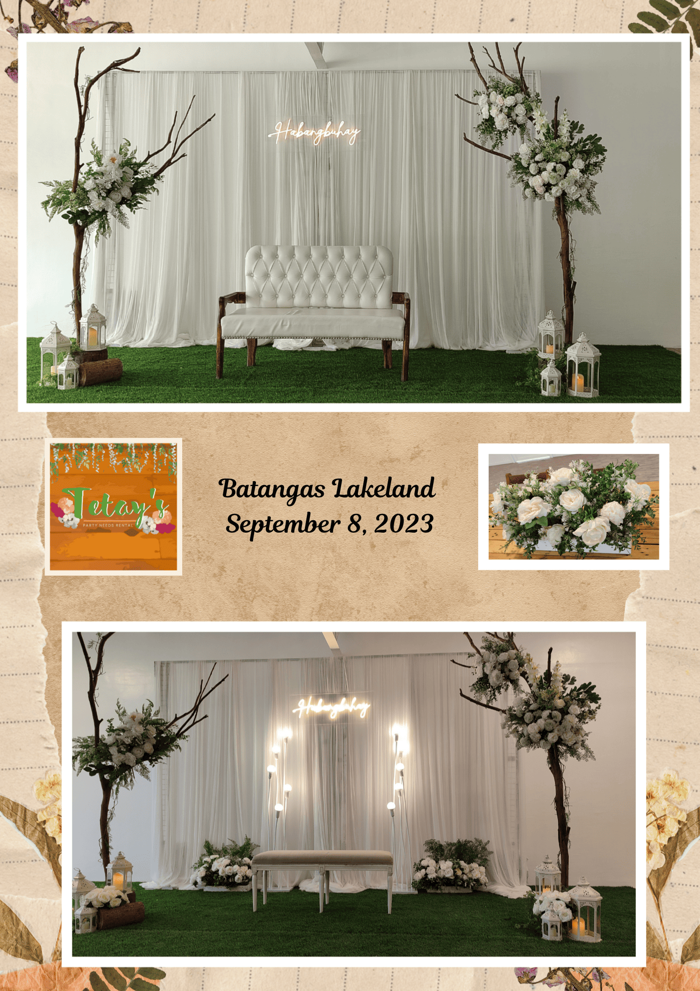 Tetay's Rental styled event setup from 2023, archive photo twenty-two