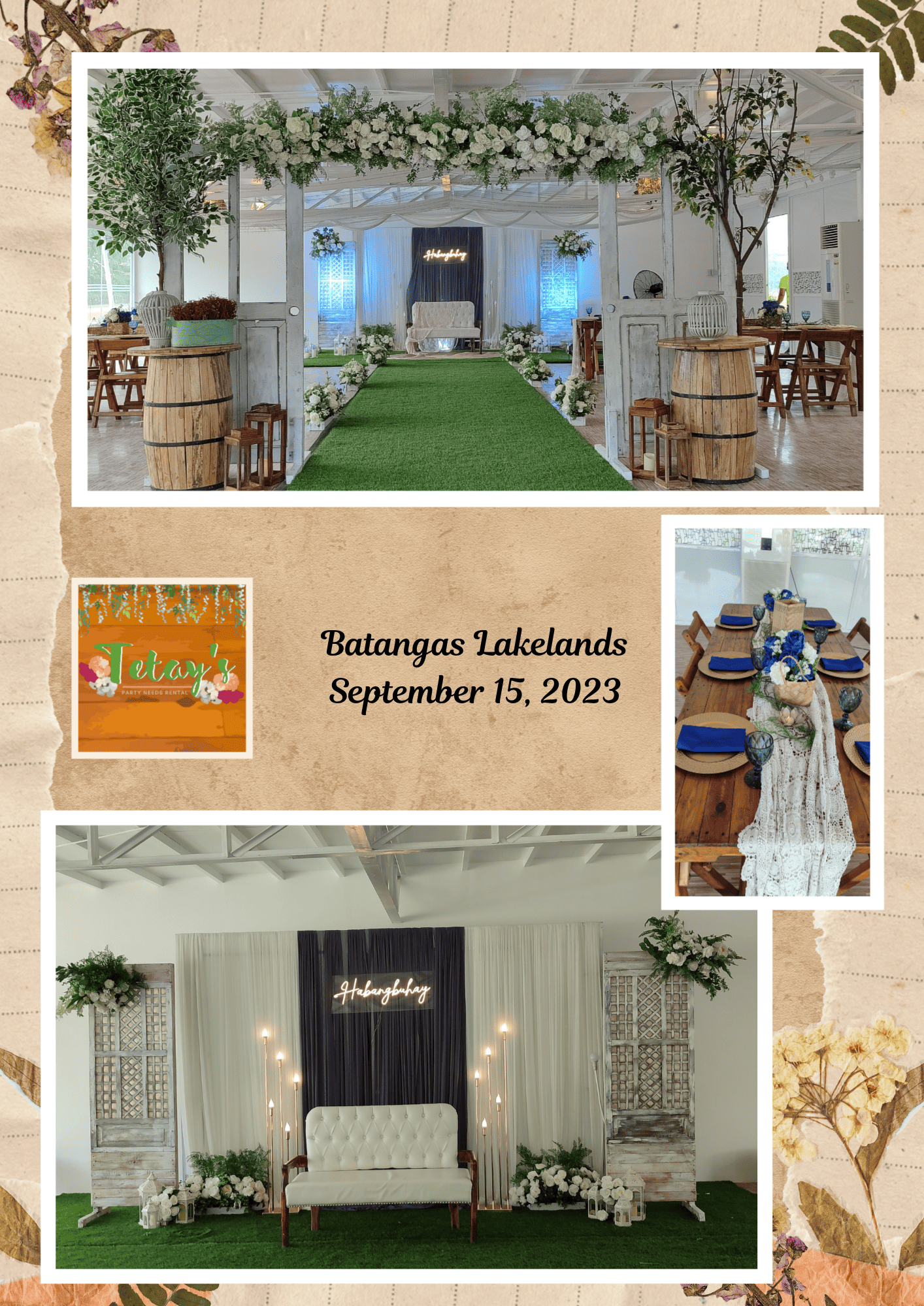 Tetay's Rental styled event setup from 2023, archive photo twenty-four