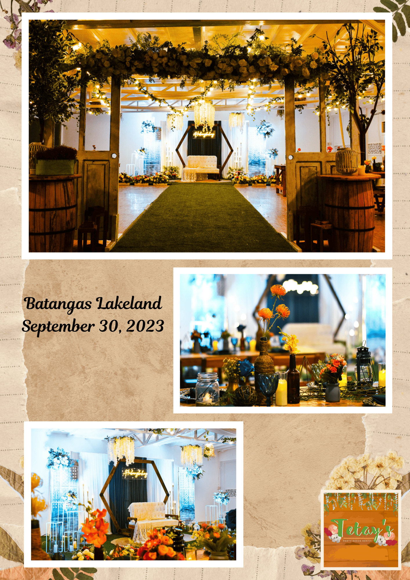 Tetay's Rental styled event setup from 2023, archive photo twenty-six