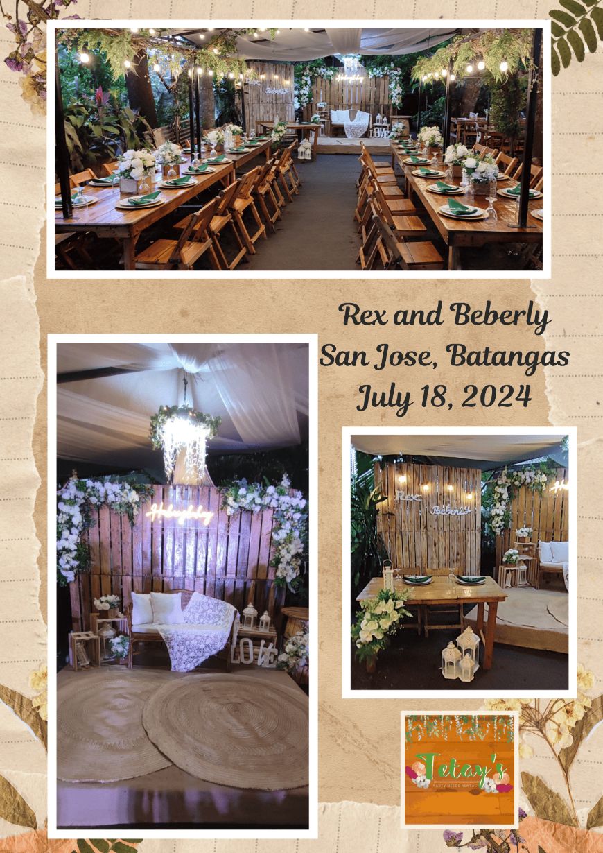 Tetay's Rental styled event setup from 2024, archive photo fifteen